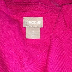 Chico's Sweaters - Chico’s Hot Pink Lightweight Pullover Sweater Chico's Sweaters - Chico’s Hot Pink Lightweight Pullover Sweater
